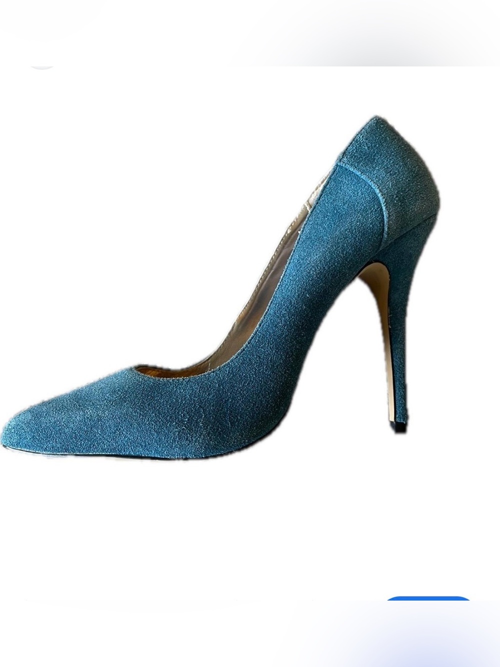 Steve Madden. Teal Suede Pointed-Toe Stiletto Pump